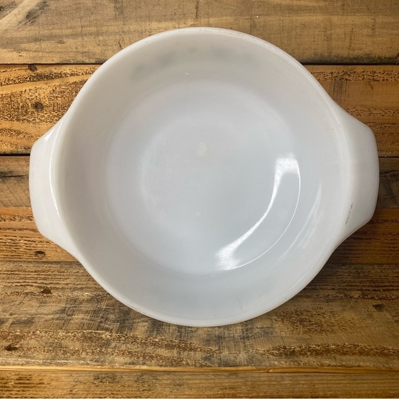 Vintage Anchor Hocking Fire King #437 Green Meadow 1 1/2 Quart QT Casserole Dish - Picture 4 of 10